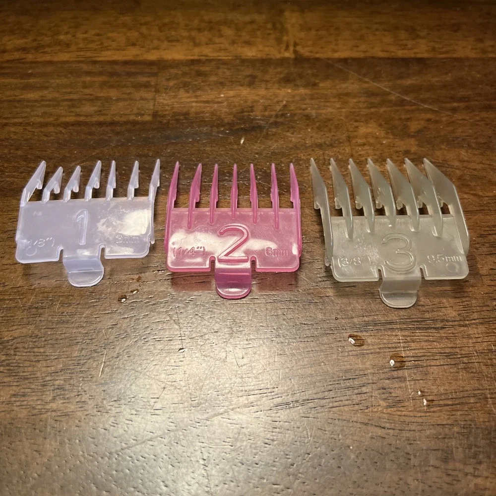 CONAIR CLIPPERS‎ SET OF 10 DIFFERENT SIZES EUC HAIRCUTTING TOOLS